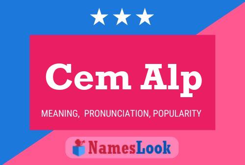 Cem Alp Name Poster