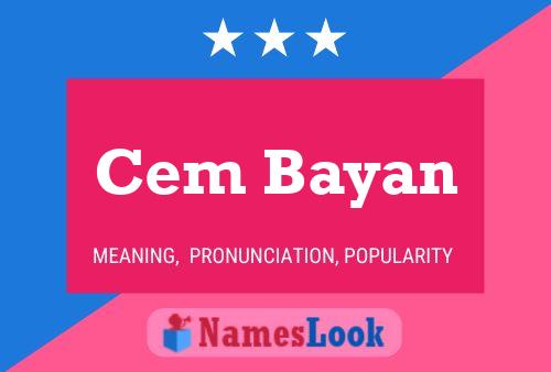 Cem Bayan Name Poster