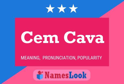 Cem Cava Name Poster