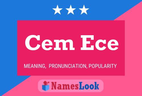 Cem Ece Name Poster