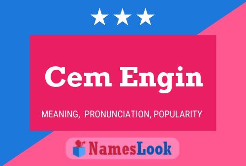 Cem Engin Name Poster