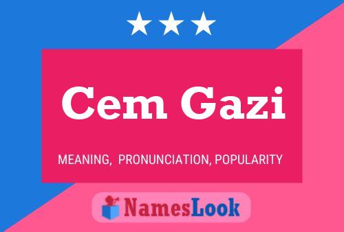 Cem Gazi Name Poster