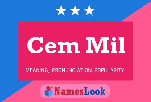 Cem Mil Name Poster