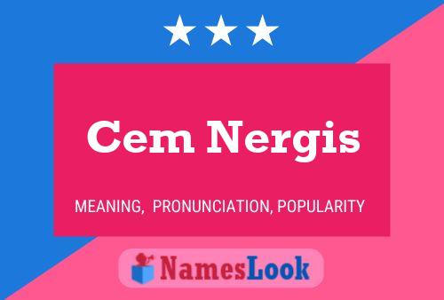 Cem Nergis Name Poster