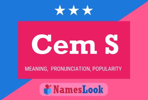 Cem S Name Poster