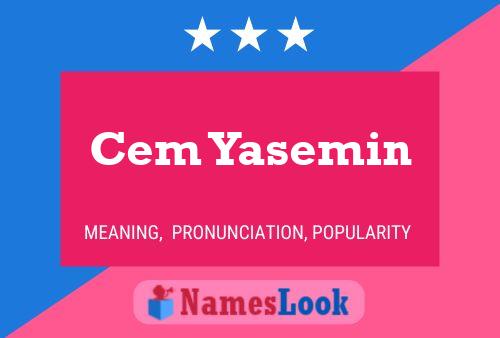 Cem Yasemin Name Poster