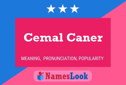 Cemal Caner Name Poster