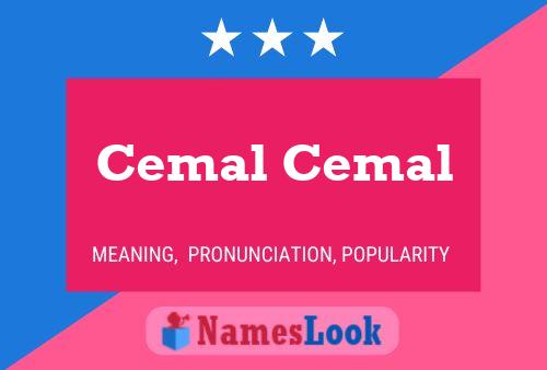 Cemal Cemal Name Poster