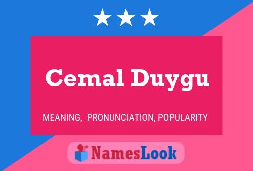 Cemal Duygu Name Poster