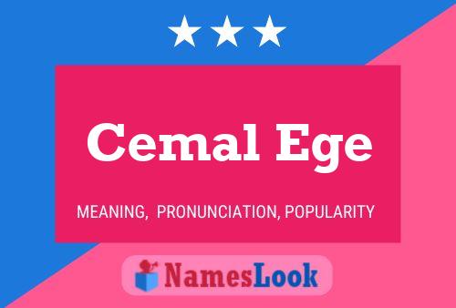 Cemal Ege Name Poster