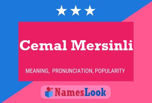 Cemal Mersinli Name Poster