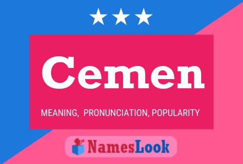 Cemen Name Poster