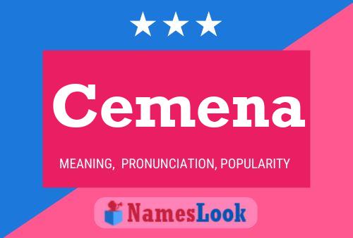 Cemena Name Poster