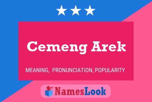 Cemeng Arek Name Poster