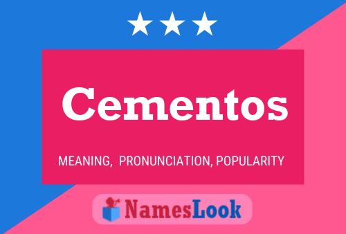 Cementos Name Poster