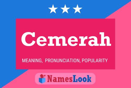 Cemerah Name Poster