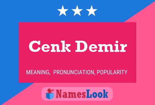 Cenk Demir Name Poster