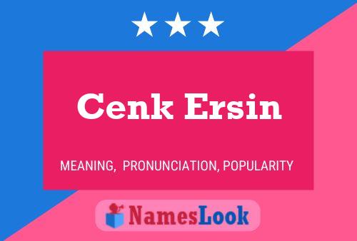 Cenk Ersin Name Poster