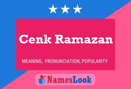 Cenk Ramazan Name Poster