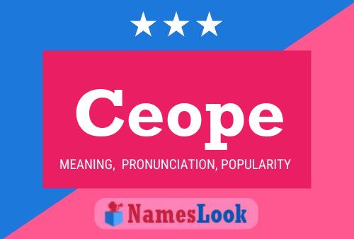 Ceope Name Poster