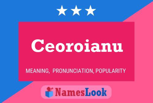 Ceoroianu Name Poster