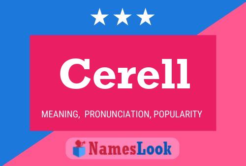 Cerell Name Poster