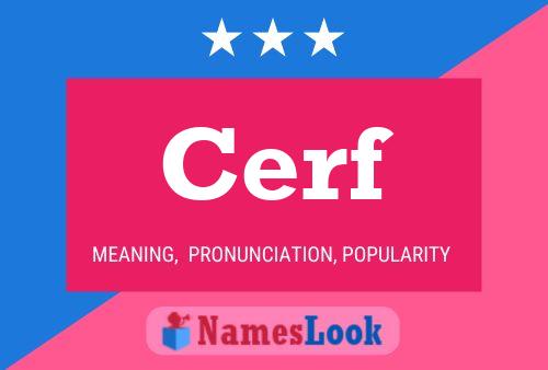 Cerf Name Poster