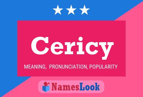 Cericy Name Poster