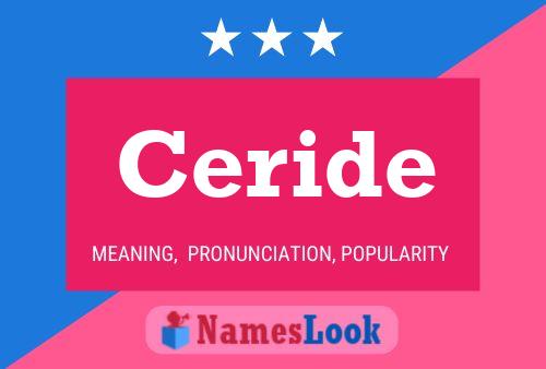 Ceride Name Poster