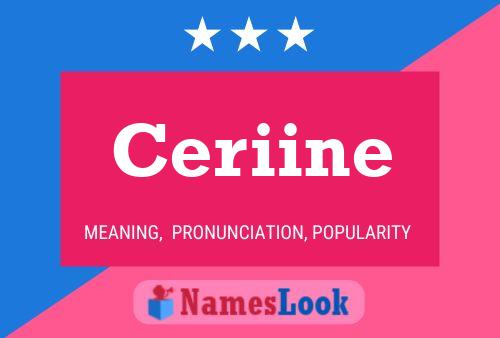 Ceriine Name Poster