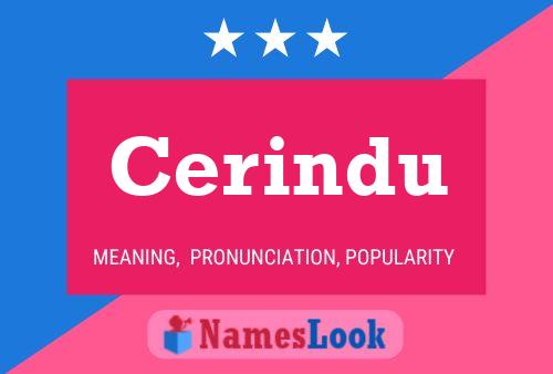 Cerindu Name Poster