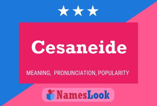 Cesaneide Name Poster