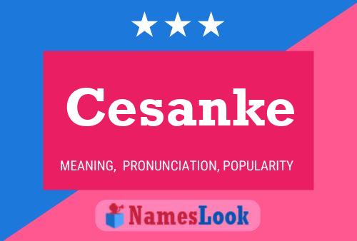 Cesanke Name Poster