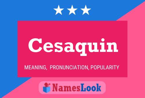 Cesaquin Name Poster