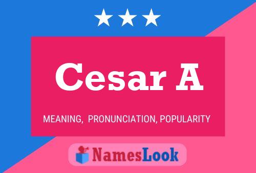 Cesar A Name Poster