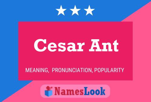 Cesar Ant Name Poster