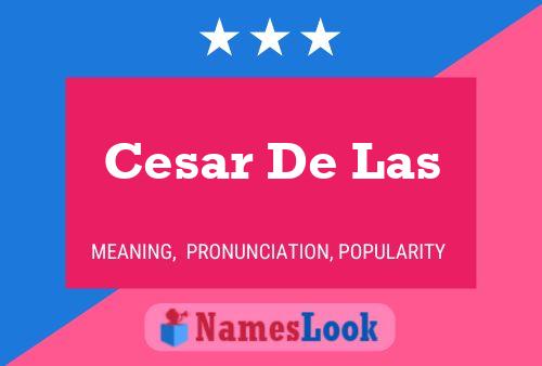 Cesar De Las Name Poster