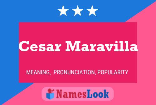 Cesar Maravilla Name Poster