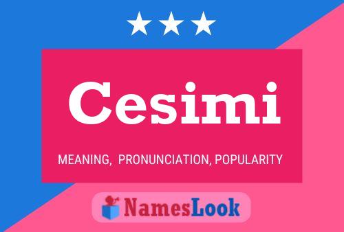 Cesimi Name Poster