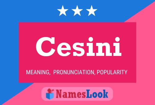 Cesini Name Poster