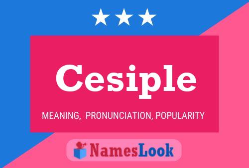 Cesiple Name Poster