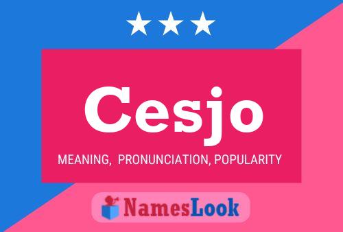 Cesjo Name Poster