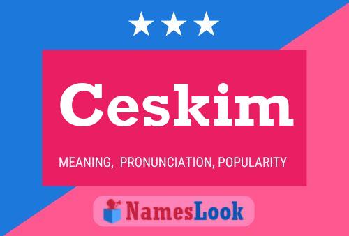 Ceskim Name Poster