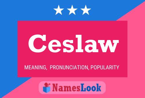 Ceslaw Name Poster