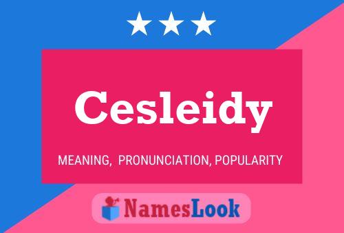 Cesleidy Name Poster