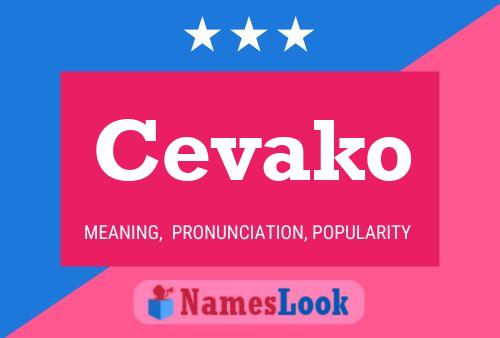 Cevako Name Poster