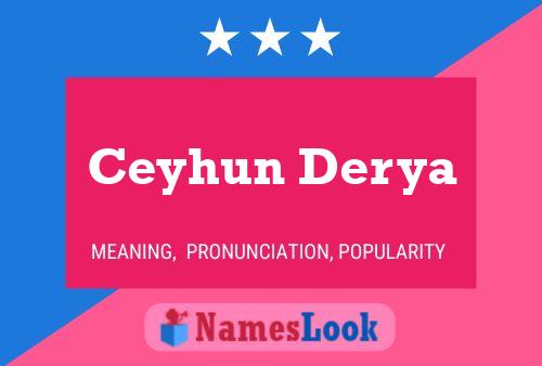 Ceyhun Derya Name Poster