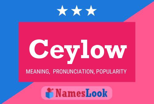 Ceylow Name Poster