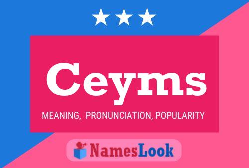 Ceyms Name Poster