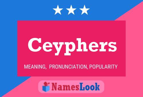 Ceyphers Name Poster